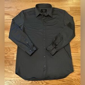 BYLT Executive Stretch Long Sleeve Button Down Gray Shirt - Men’s Medium EUC